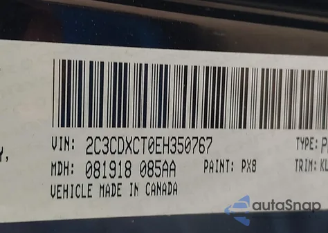 2014 Dodge Charger Road/Track from USA, damaged, VIN 2C3CDXCT0EH350767